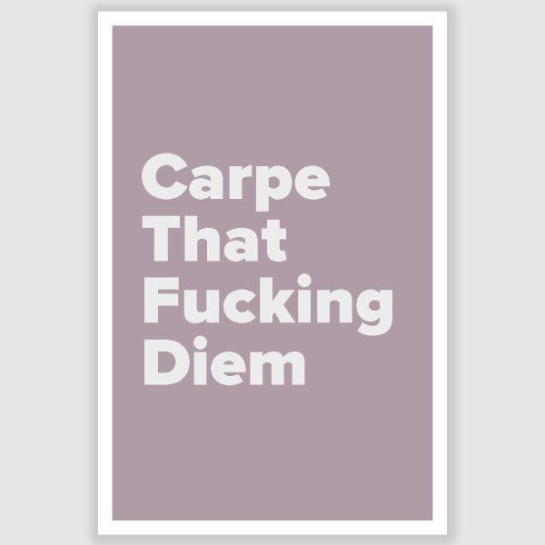 Carpe Diem Inspirational Poster (12 x 18 inch)