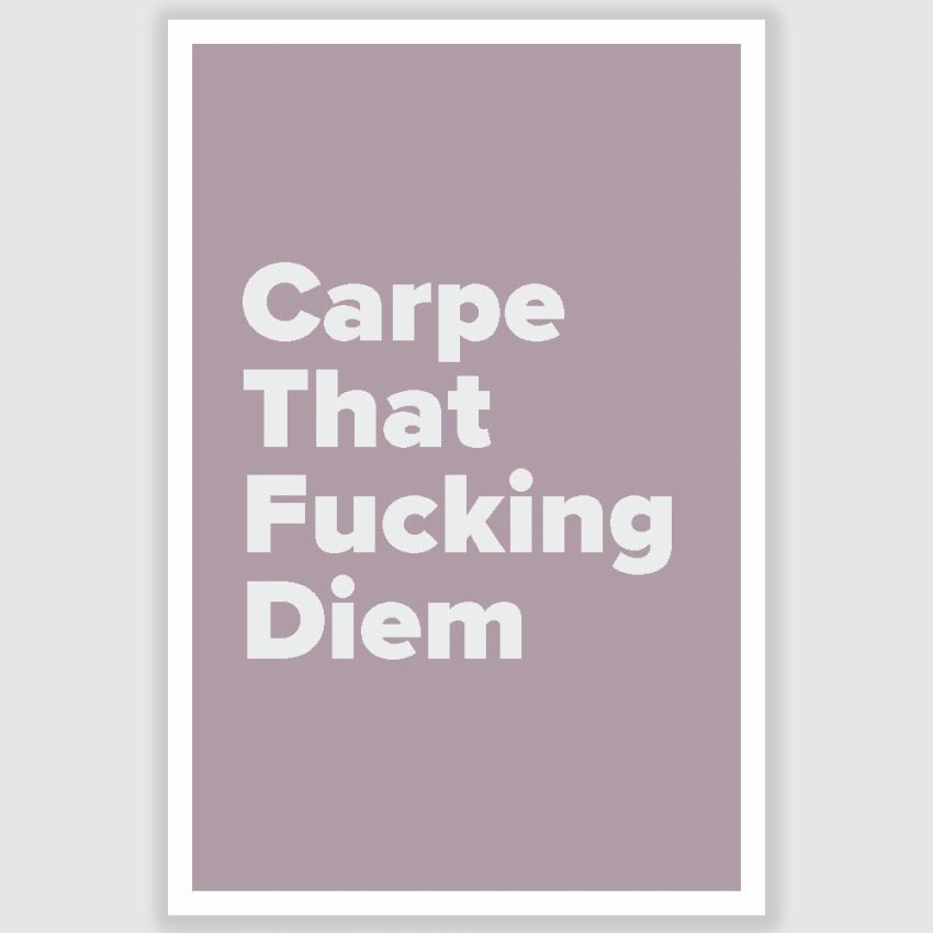 Carpe Diem Inspirational Poster (12 x 18 inch)