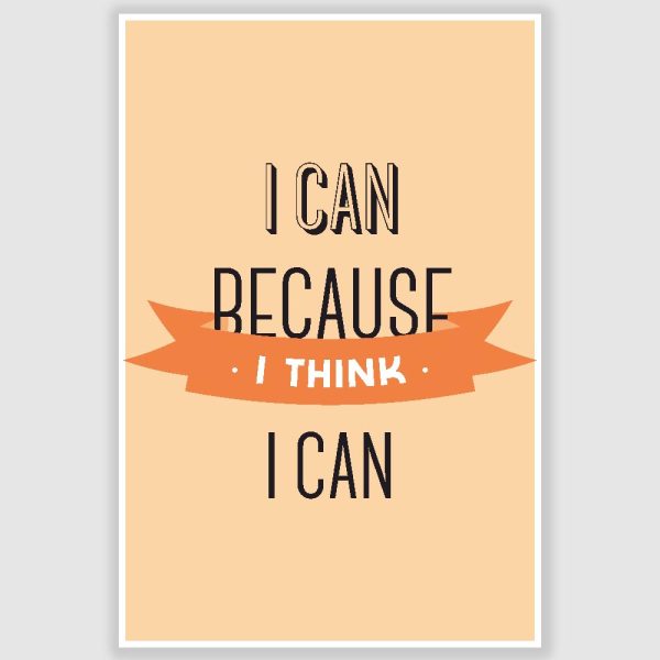 I Can Inspirational Poster (12 x 18 inch)