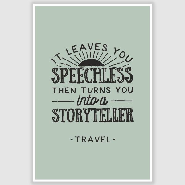 Travel Inspirational Poster (12 x 18 inch)