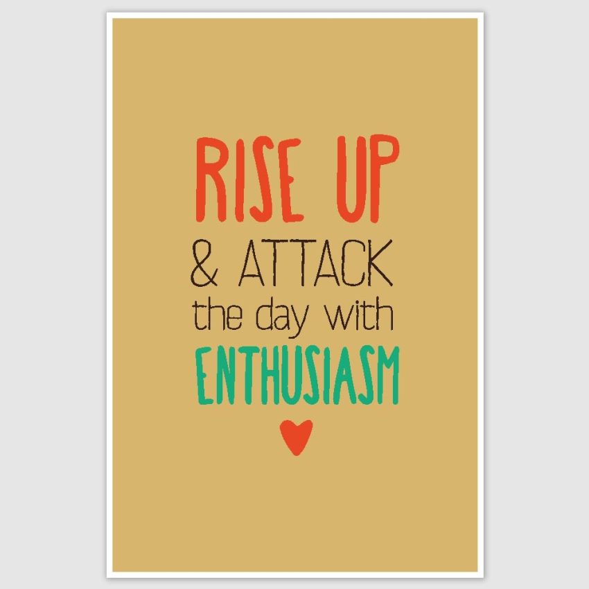 Rise Up Inspirational Poster (12 x 18 inch)