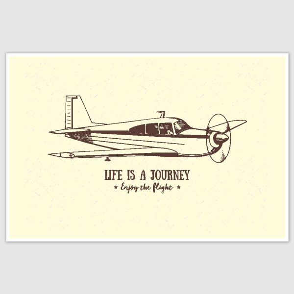 Life is a Journey Inspirational Poster (12 x 18 inch)