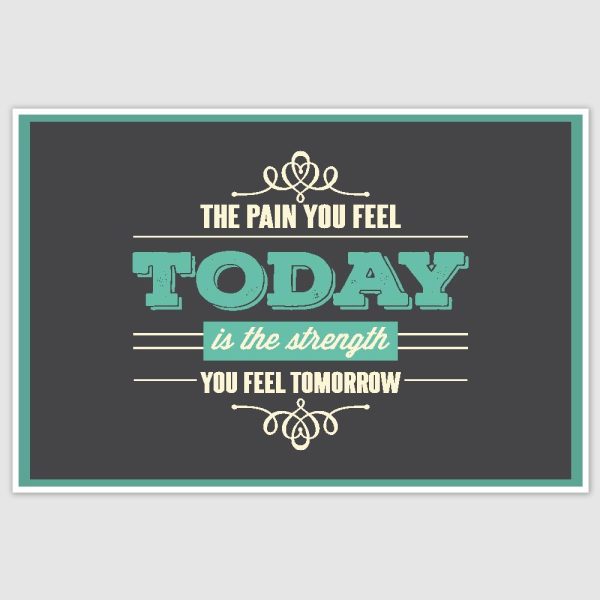 The Pain You Feel Inspirational Poster (12 x 18 inch)