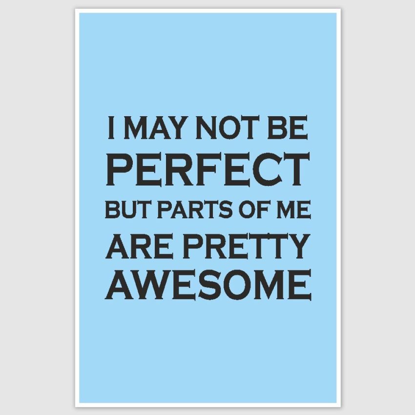 I may not be perfect Poster (12 x 18 inch)