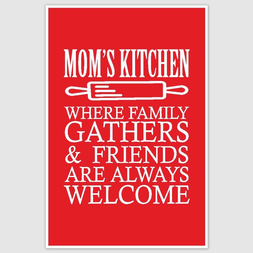 Moms Kitchen Poster (12 x 18 inch)