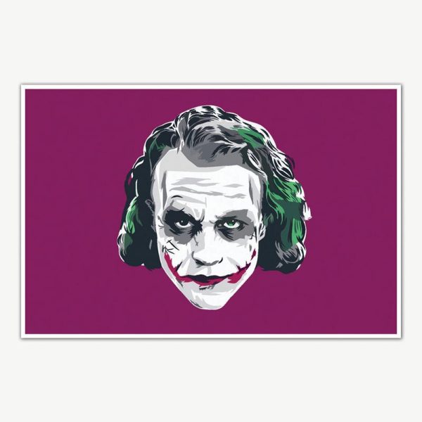 The Dark Knight Joker Heath Ledger Art Poster