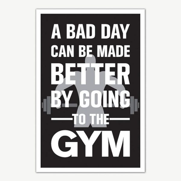 Gym Fitness Quotes Poster Art