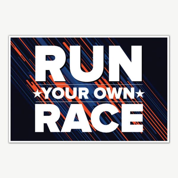 Run Your Own Race Fitness Poster Art