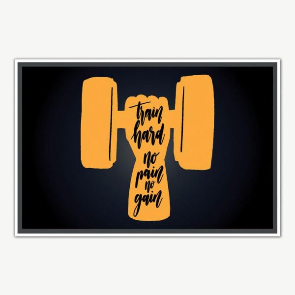 Train Hard Fitness Poster Art