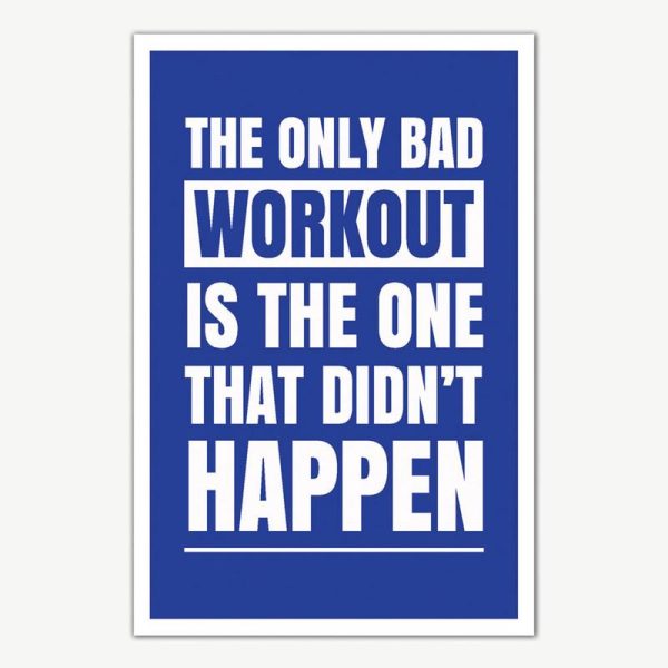 Workout Quote Poster Art