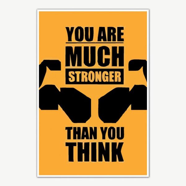 You Are Much Stronger Fitness Poster Art