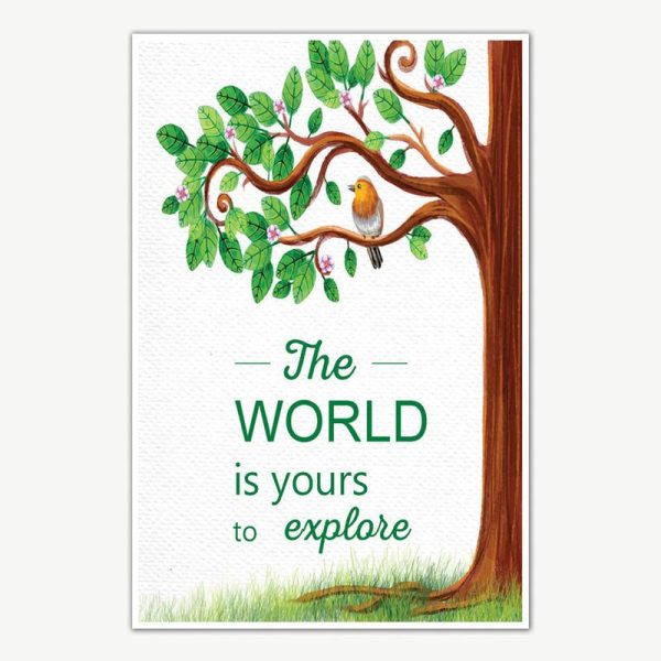 Explore The World Quote Poster Art