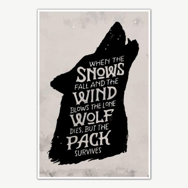 Game Of Thrones The Pack Survives Quote Poster Art