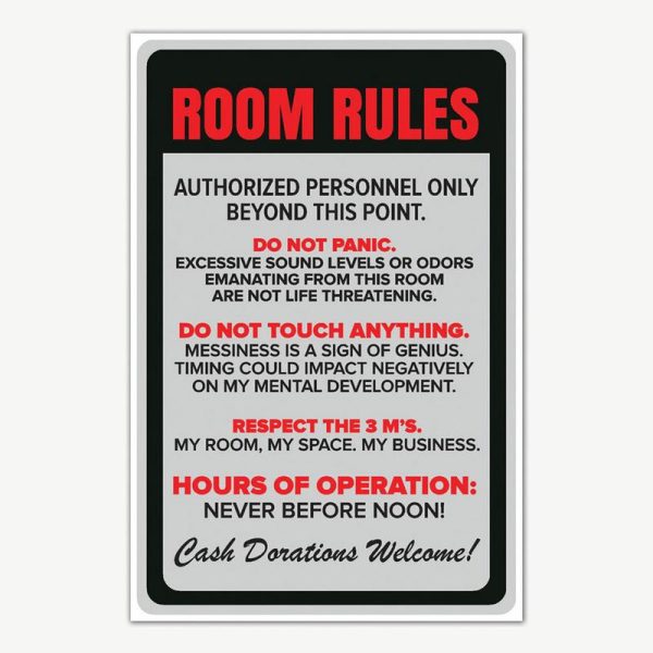 Room Rules Poster