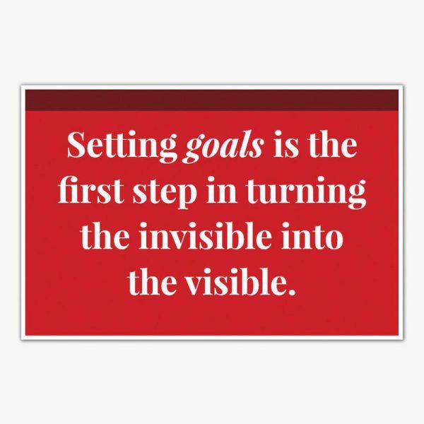 Setting Goals Quote Poster