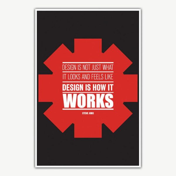 Steve Jobs Design Is How It Works Poster Art