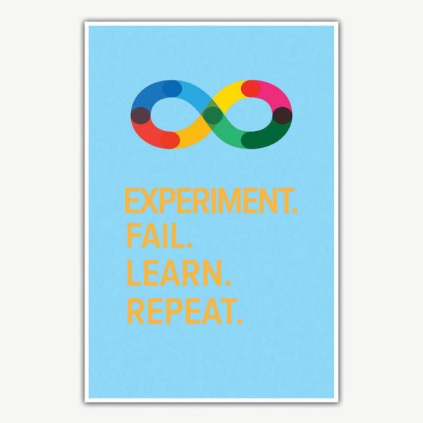 Experiment Fail Learn Repeat Poster