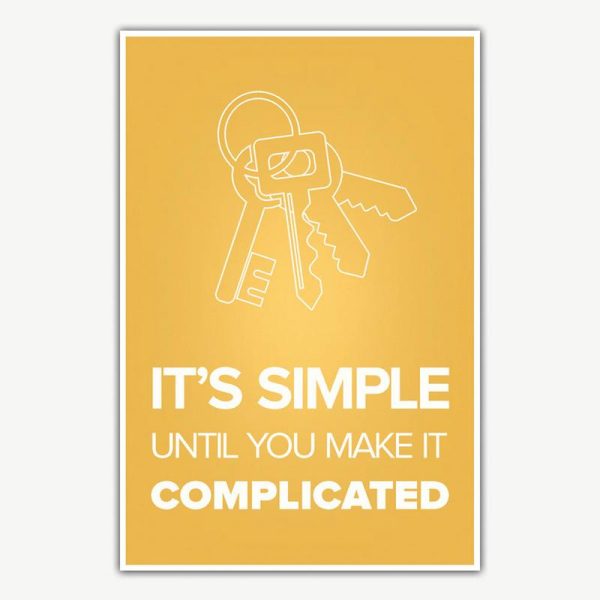 It's Simple Until You Make It Complicated Poster