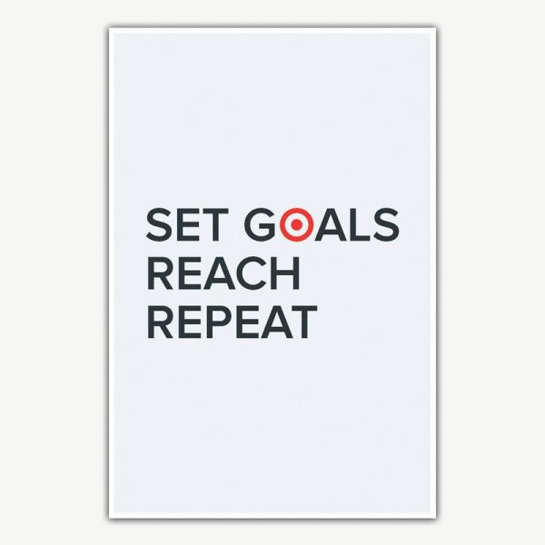 Set Goals Reach Repeat Poster