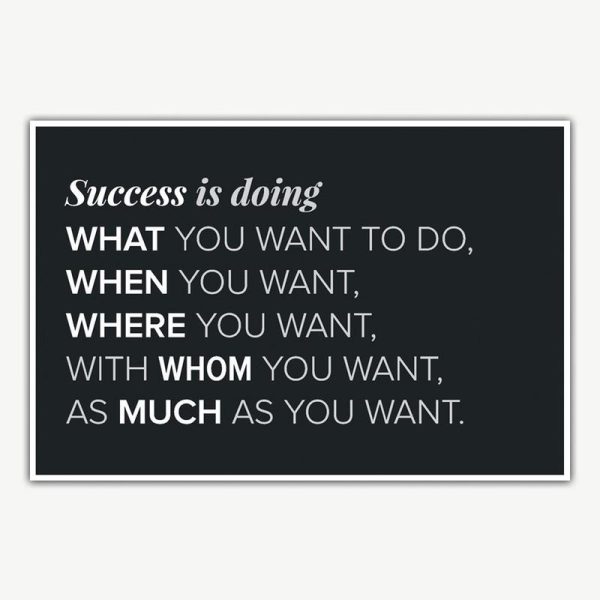 Success Quote Poster Art