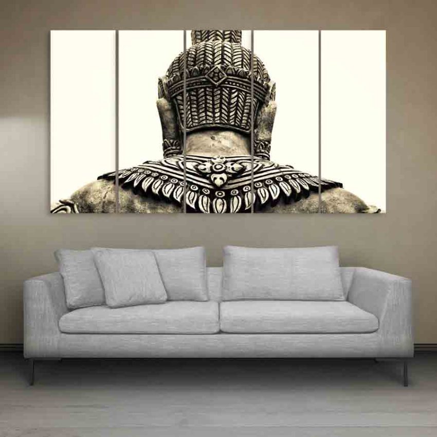 Multiple Frames Buddha Beautiful Wall Painting (150cm X 76cm)