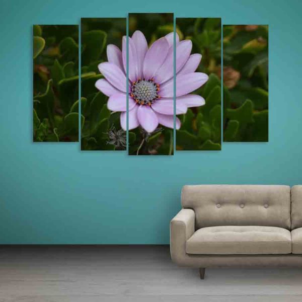 Multiple Frames Beautiful Flower Wall Painting (150cm X 76cm)