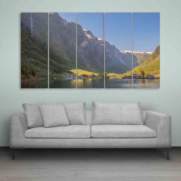 Multiple Frames Beautiful Norway Wall Painting (150cm X 76cm)