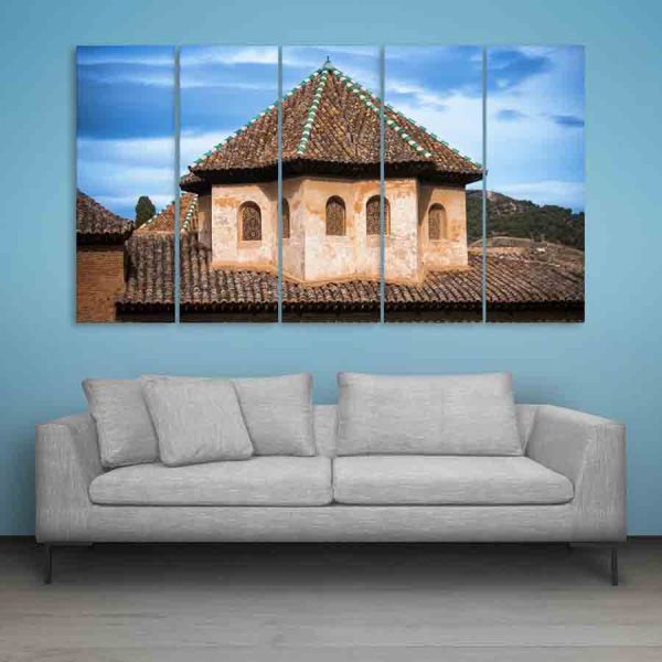 Multiple Frames Beautiful Tower Wall Painting (150cm X 76cm)