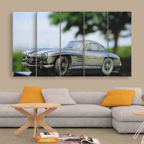 Multiple Frames Miniature Car Wall Painting (150cm X 76cm)