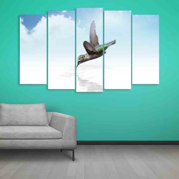 Multiple Frames Bird Wall Painting (150cm X 76cm)