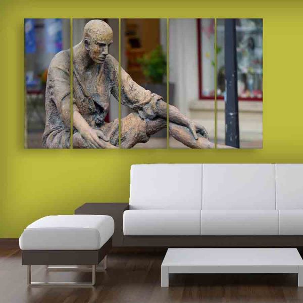 Multiple Frames Beautiful Sculpture Wall Painting (150cm X 76cm)