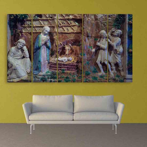 Multiple Frames Christmas Wall Painting (150cm X 76cm)