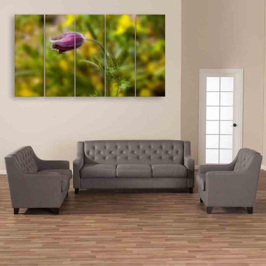 Multiple Frames Beautiful Flower Wall Painting (150cm X 76cm)