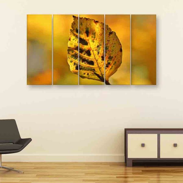 Multiple Frames Leaf Wall Painting (150cm X 76cm)