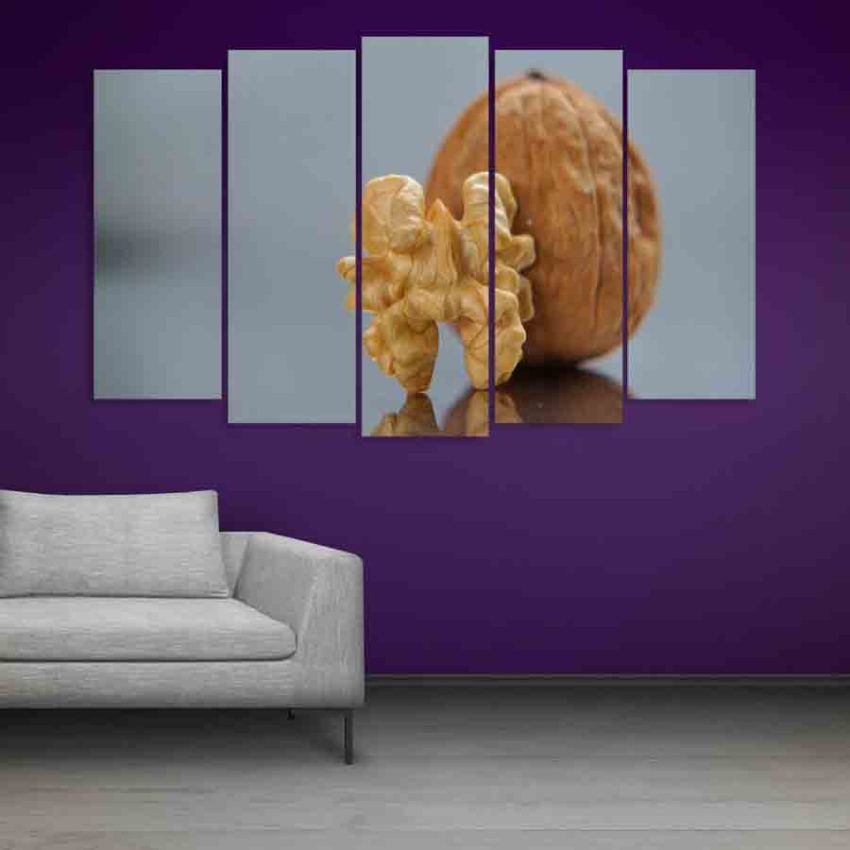 Multiple Frames Walnut Wall Painting (150cm X 76cm)