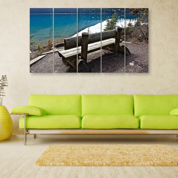 Multiple Frames Beautiful Lake Wall Painting for Living Room