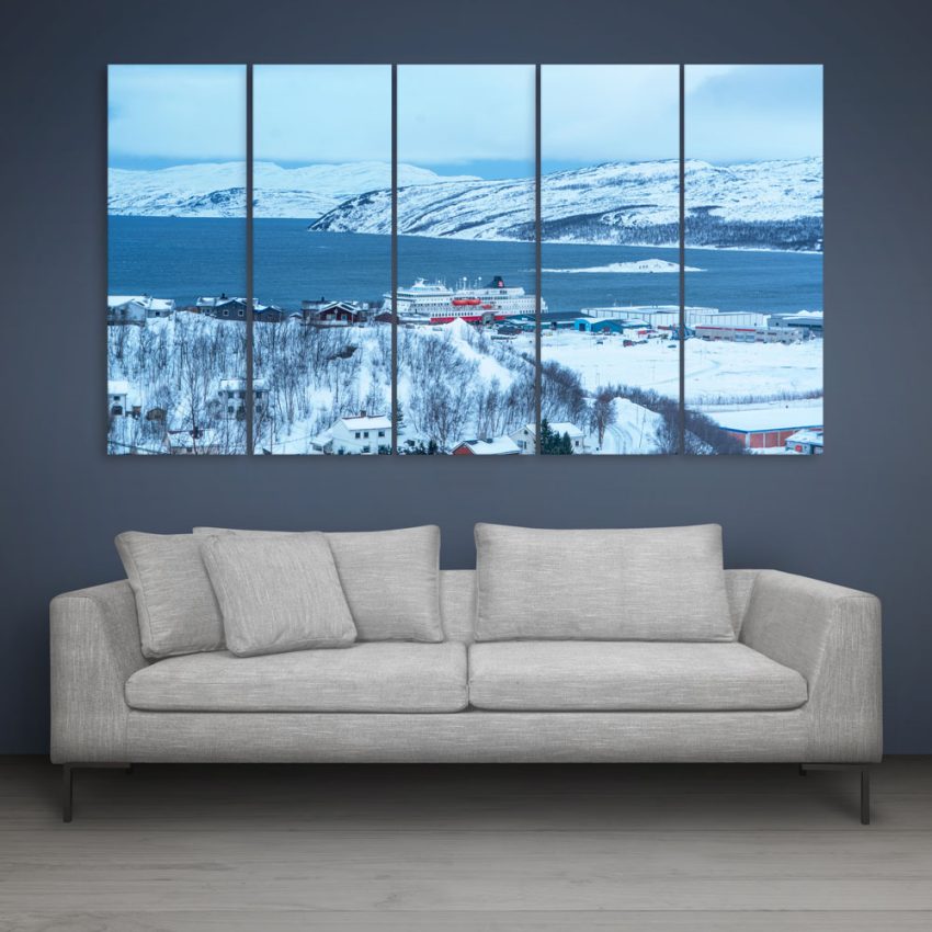 Multiple Frames Beautiful Mountain Wall Painting for Living Room