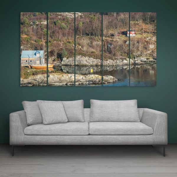 Multiple Frames Beautiful Mountain Wall Painting for Living Room