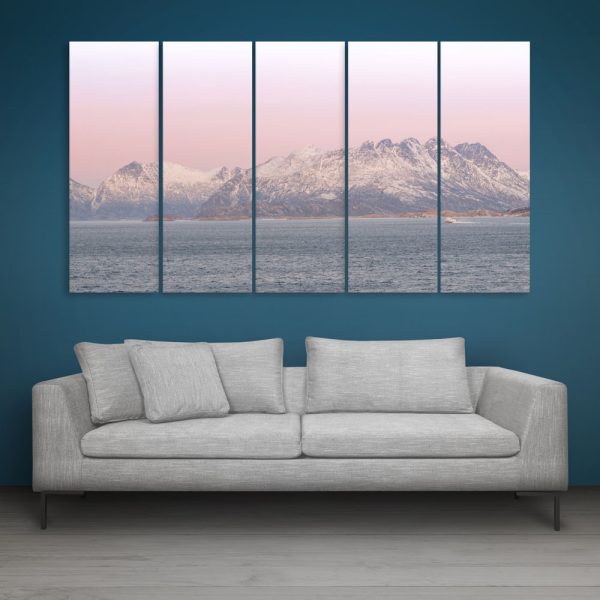 Multiple Frames Beautiful Mountains Wall Painting for Living Room