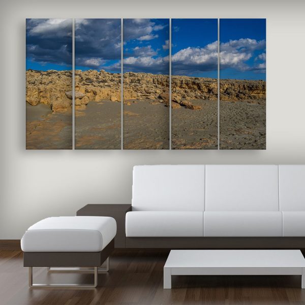 Multiple Frames Beautiful Desert Wall Painting for Living Room