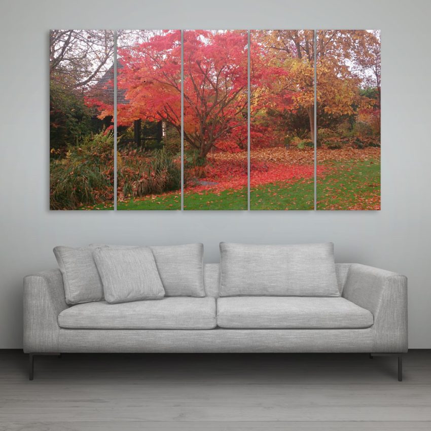 Multiple Frames Beautiful Tree Wall Painting for Living Room