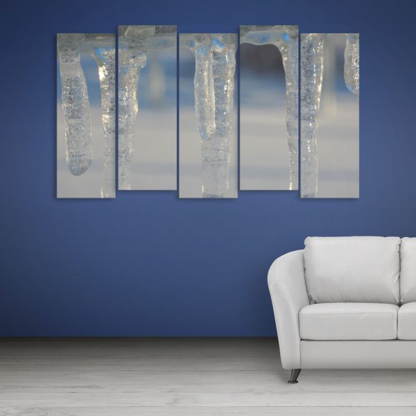 Multiple Frames Beautiful Winters Wall Painting for Living Room