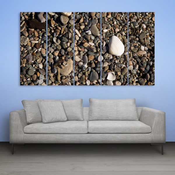 Multiple Frames Beautiful Stones Wall Painting for Living Room