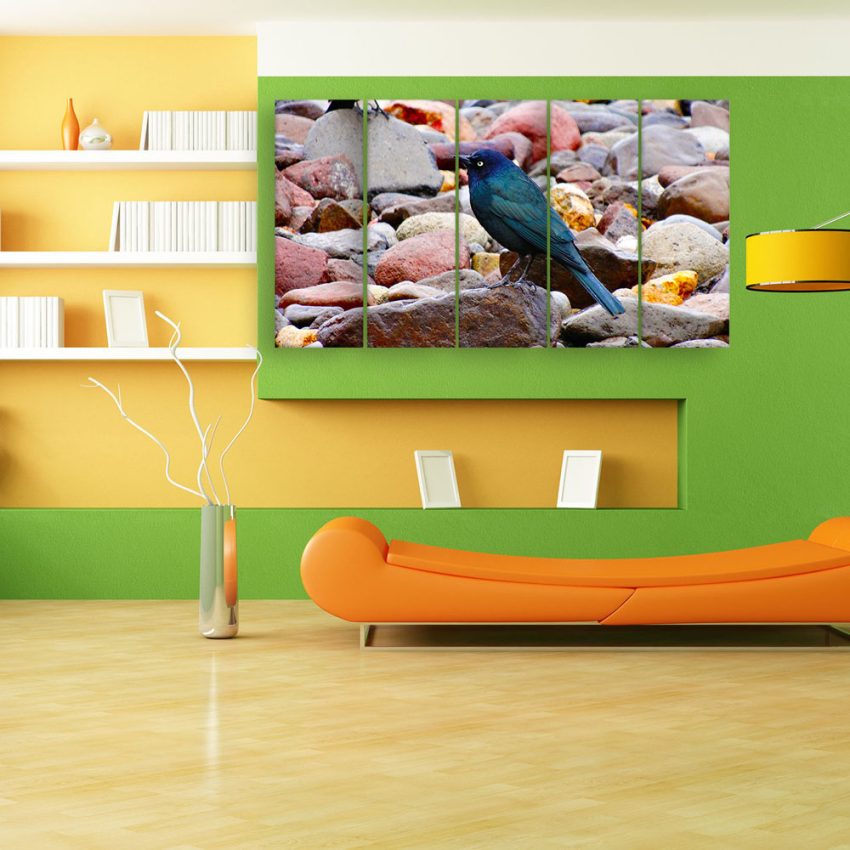 Multiple Frames Beautiful Bird Wall Painting for Living Room