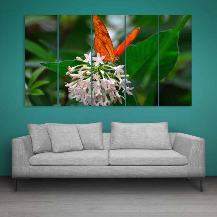 Multiple Frames Butterfly Wall Painting for Living Room