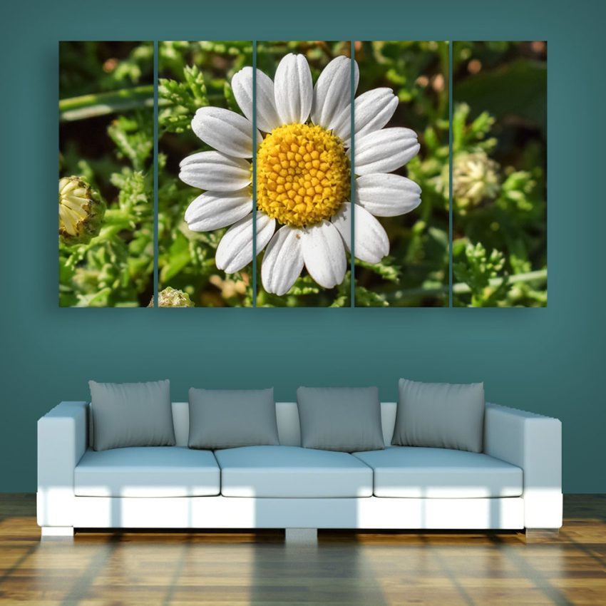 Multiple Frames Beautiful Flower Wall Painting for Living Room