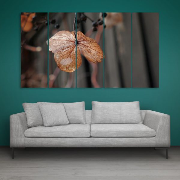 Multiple Frames Beautiful Leaf Wall Painting for Living Room