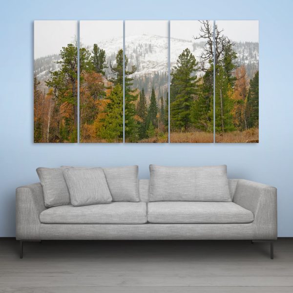 Multiple Frames Beautiful Mountains Wall Painting for Living Room