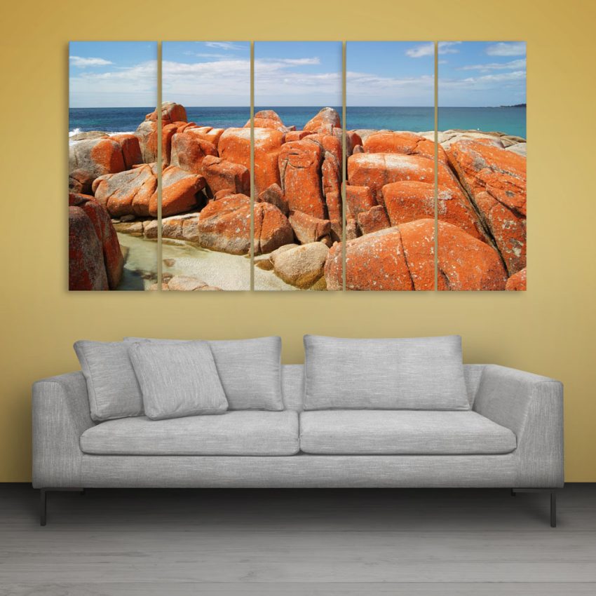 Multiple Frames Beautiful Ocean Wall Painting for Living Room