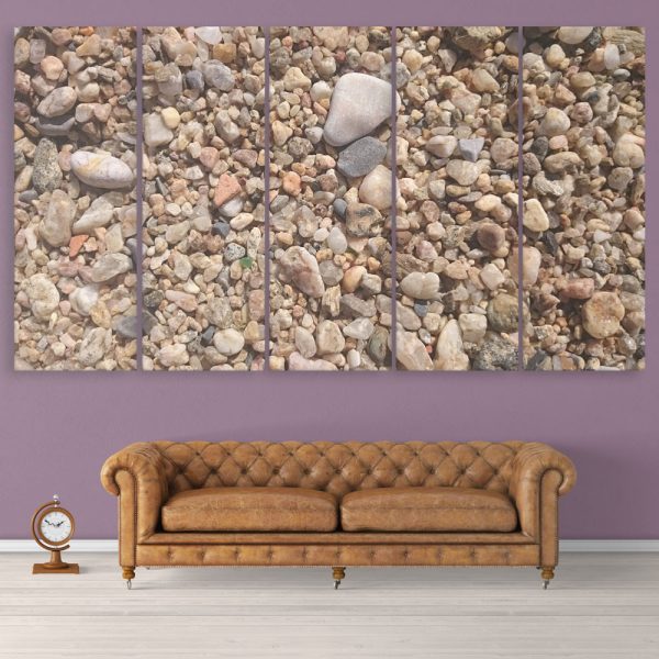 Multiple Frames Beautiful Stones Wall Painting for Living Room